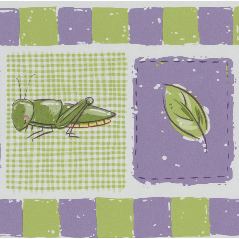 Bordure murale de coccinelle papillon et coccinelle Aquinas