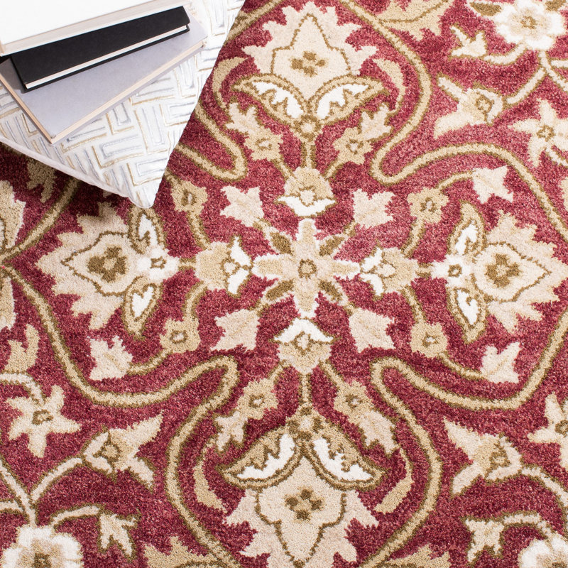 Tapis oriental en laine touffeté à la main Pooler, Rond 5 pi