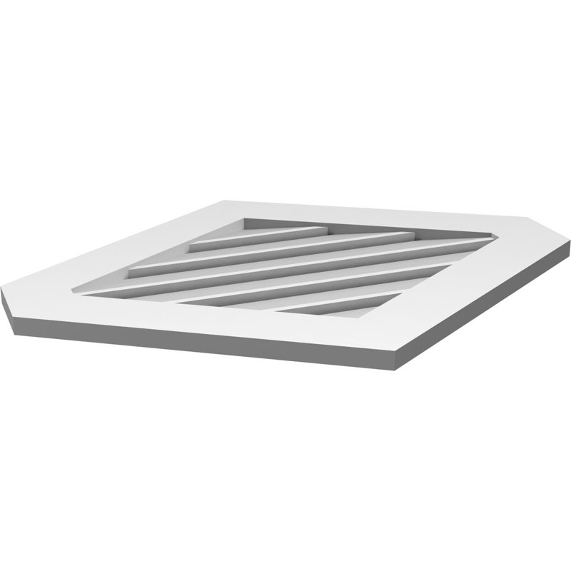 Pente verticale verticale en uréthane 8 pi, 1" H x 32" W x 26" L