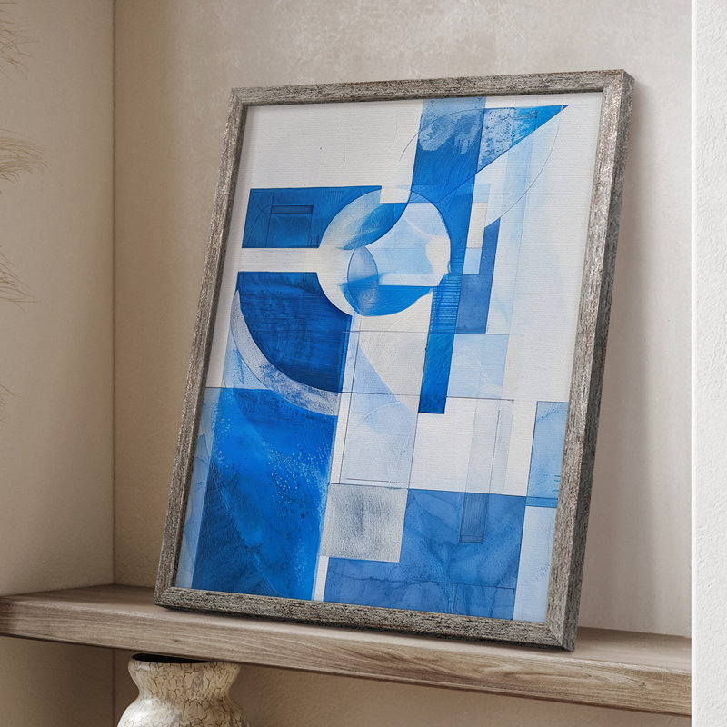 ABSTRACT Series CV III, reproduction encadrée - bois massif, H 30 po x l 24 po
