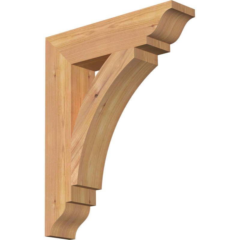 Support traditionnel Thorton, Cèdre rouge, H 20 po x l 3,5 po x P 16 po