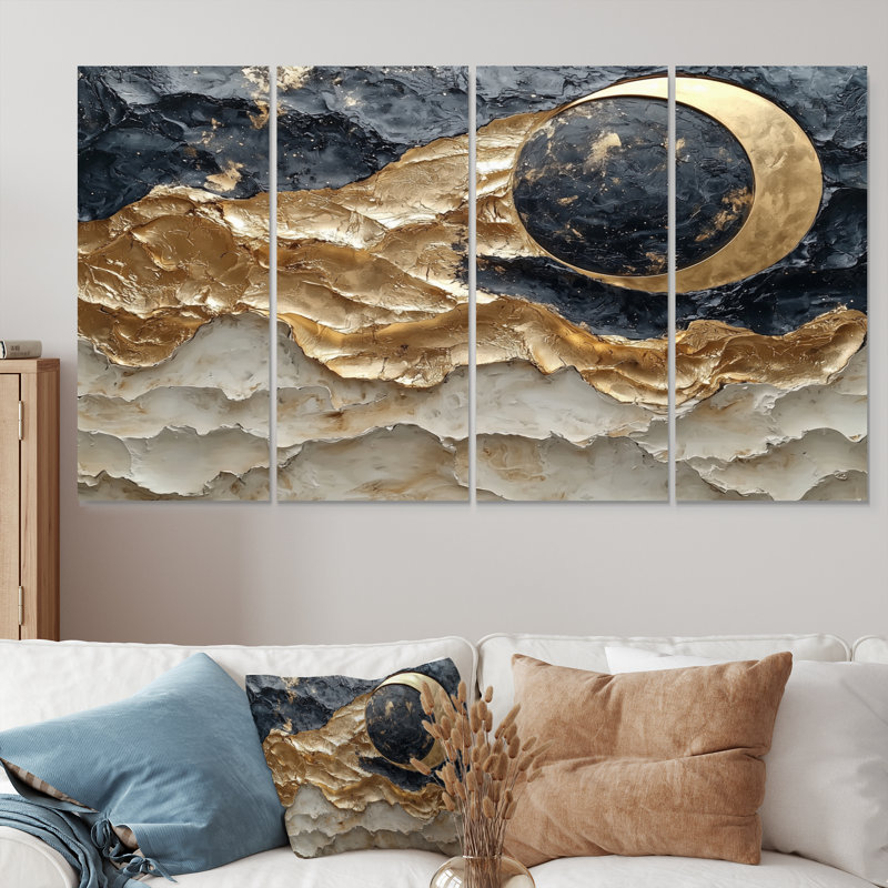 Chevalier - réalisme abstrait - art mural moderne, 4, H 28 po x l 48 po