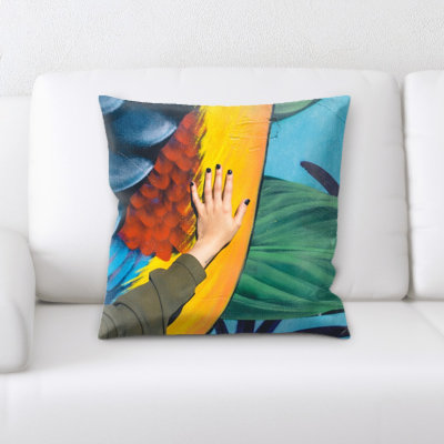 Coussin décoratif de couleurs vives