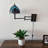 Tiffany Sconce Lamp Plug in Swing Arm Stained Glass LED Bulb Included 13”W*8”D*15”H-1461285535
