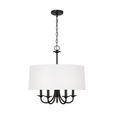 Seville Five Light Shade Chandelier from Generation Lighting 