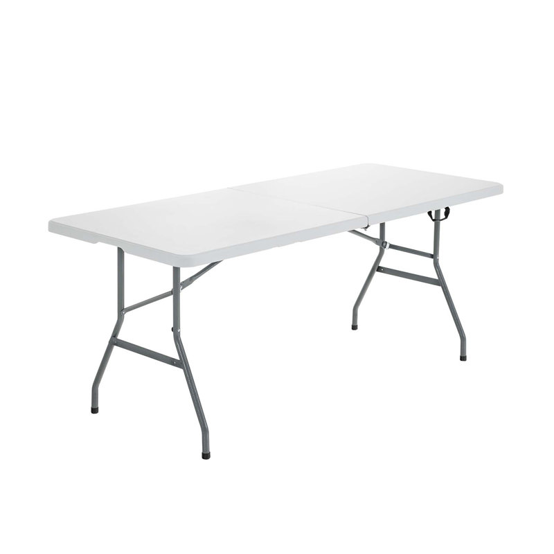 Black Portable Folding Camping Table With Carry Handle, Black
