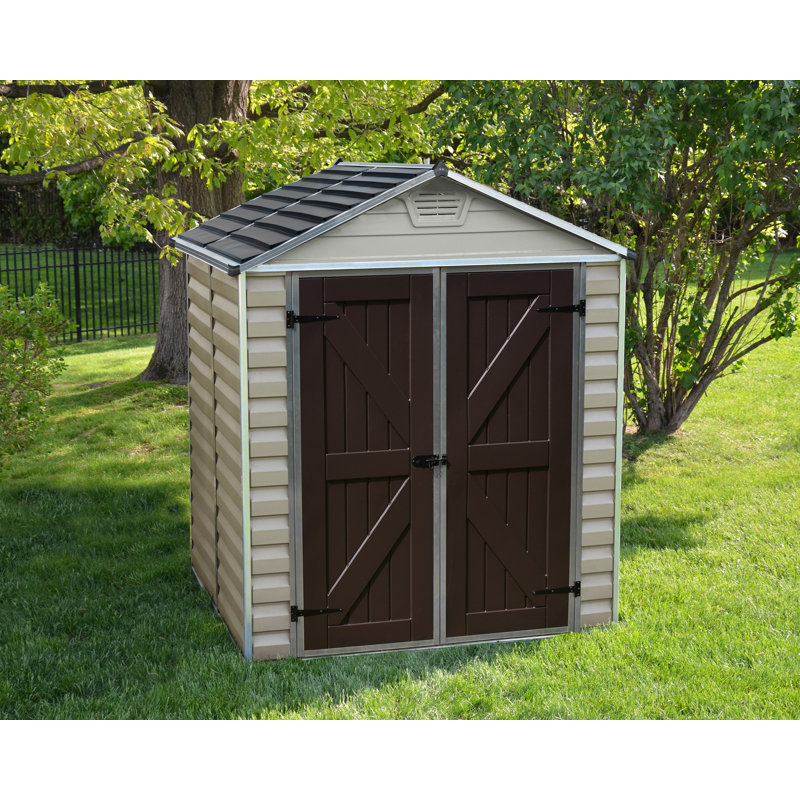 6 ft. W x 5 ft. D Plastic Garden Shed