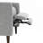 Modern Pushback Manual Recliner with Tapered Legs, Linen Textured Fabric, High Back, and Subtle Channel Detail for Primary Living Room-1287828580