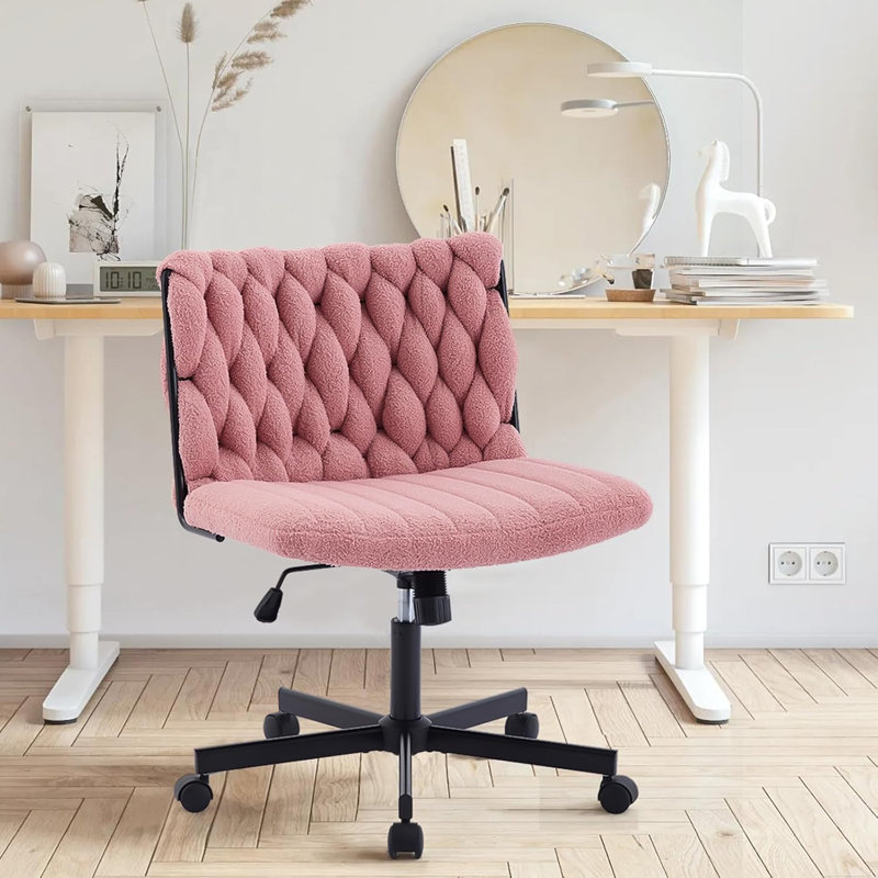 Upholstered Lounge Chair, Pink