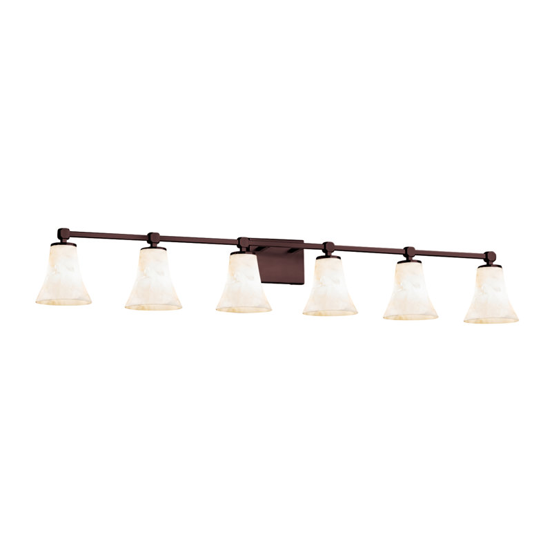 Éclairage pour meuble-lavabo 6 lumières Asae, Bronze foncé