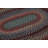 One-of-a-Kind Oval 4’x5’ 1920s Oval Wool Area Rug Blue, Brown, Red, Beige