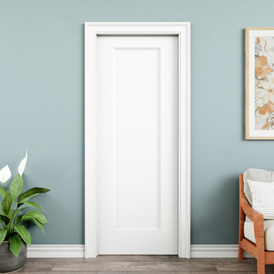 28" x 80" Hollow Core Interior Pocket Door, White Finished & Paintable, Durable & Waterproof, As Laundry Doors, Closet Doors, Room Doors