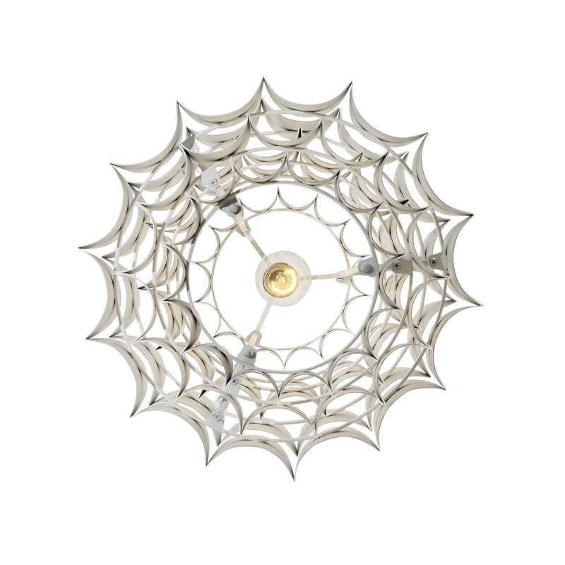 Luminaire suspendu 1 lumière Swoon, Blanc mat