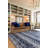 Geometric Power Loom Blue Area Rug-1709678580