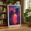 Tropical Sunset Paradise Retro - Wrapped Canvas-333266886-333266908