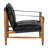 Luther Chair, Ebony Black Leather