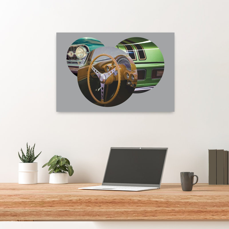 «Hot Rod Snapshots», art contemporain rétro classique, H 16 po x l 24 po