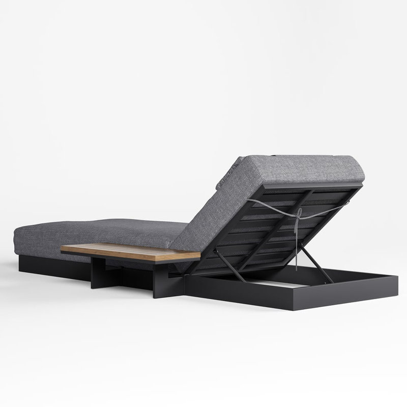 Garden Chair with Cushion, Gray
