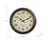 Clocks, 16" Round, Wall Clock, Antique Brown, Transitional
