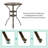 Ghevont Round Outdoor Bar Table Yes , 30.98 " W 30.98 " D-2005255379