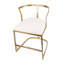 Fauteuil Cavendish 18,5 x 19,5 x 27 po, or vieilli