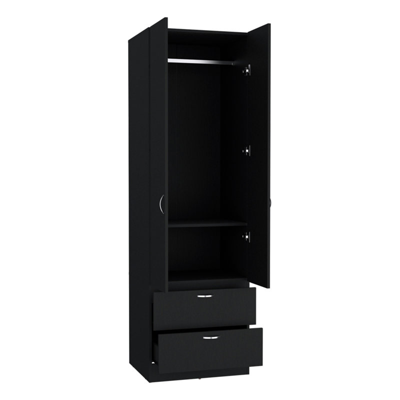 Armoire Marlton, chambre à coucher, Noir