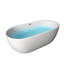 Baignoire de trempage autoportante en acrylique 51 po. X 28 po.