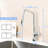 Kitchen Faucet With 3 Function , One Touch Switching Feature, High Swivels 360, Pull-Out Hose And Water Flow Modes For Efficient Professional 360 Switching, Swivel, Cooking-2013501618