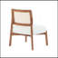 [Ensemble de 2] Méridienne beige moderne avec dossier tissé, structure robuste, sièges d'appoint minimalistes et élégants pour le salon, la chambre à coucher ou le bureau
