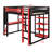 Loft Bed with Integrated Desk, Shelves, Power Outlet & RGB Lighting-284702727