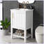Meuble-lavabo moderne avec lavabo et porte à fermeture douce-102422846