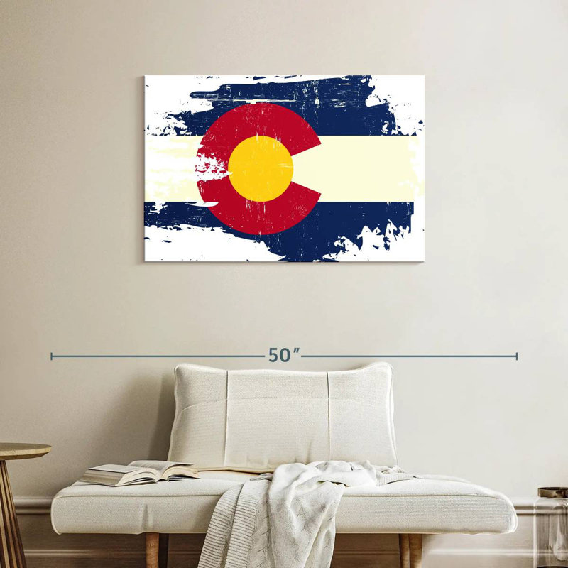 Borges Scratched Colorado Flag