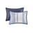 Luxury Navy Bedding King - 7 Pieces With Comforter, Shams & Bed Skirt Piece For Machine Washable Comforter-119384199-119384201