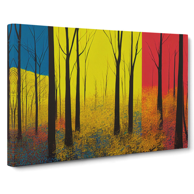 Spring Forest Abstract Vol.1 - Wrapped Canvas, 50cm H x 76cm W x 3cm D