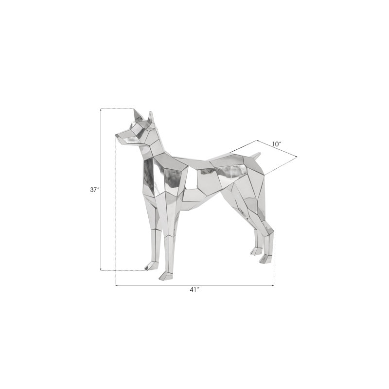 Crazy Cut Dog Statue