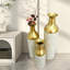 Vases de plancher décoratifs en métal et miroirs 3 pièces Glam-133750963