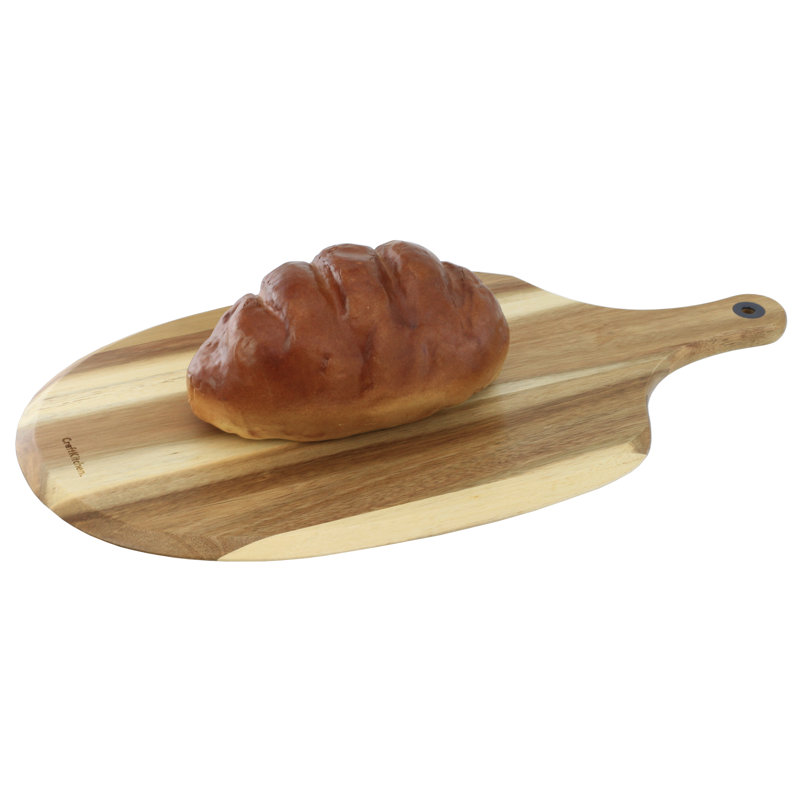Grande planche à pain d’acacia en bois de cuisine artisanale