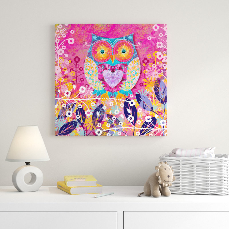 «Owl Wish», art sur toile