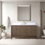 Ensemble de meuble-lavabo autoportant 60 po avec plateau en marbre Caldwell-107663198-107663199-107663202