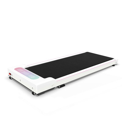 Foldable Treadmill With Handle Bar & Incline, 2 In 1 Upgrade Portable Under Desk Walking Pad And Vibration Pad With Remote Control For Home Office Small Spaces