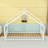 Metal Playhouse Bed With Roof And Slats-1167040714-1167040713