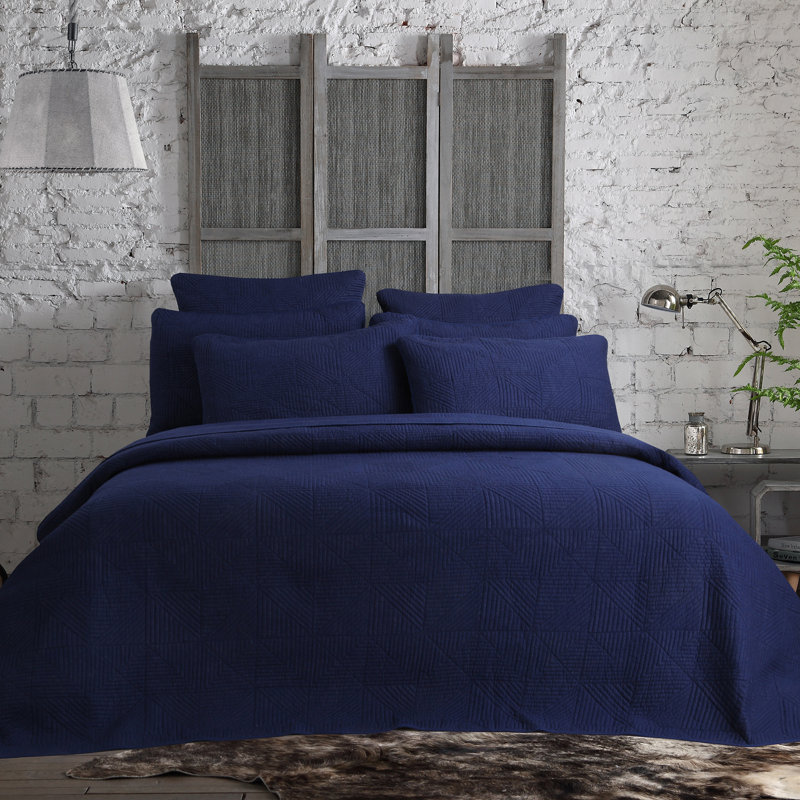 Ensemble de courtepointe Estate Collection, Double/grand, Gris anthracite