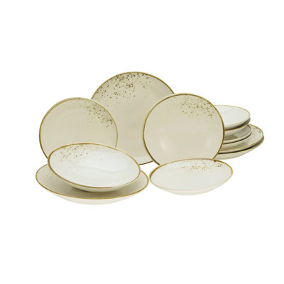NATURE COLLECTION 12 Piece Dinnerware Set - Service for 4