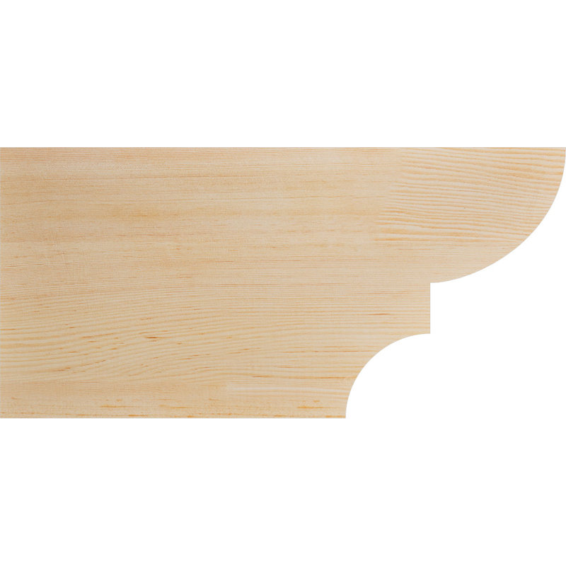 Queue de chevron lisse Ridgewood, Sapin de Douglas, H 12 po x l 3 1/2 po x L 24 po