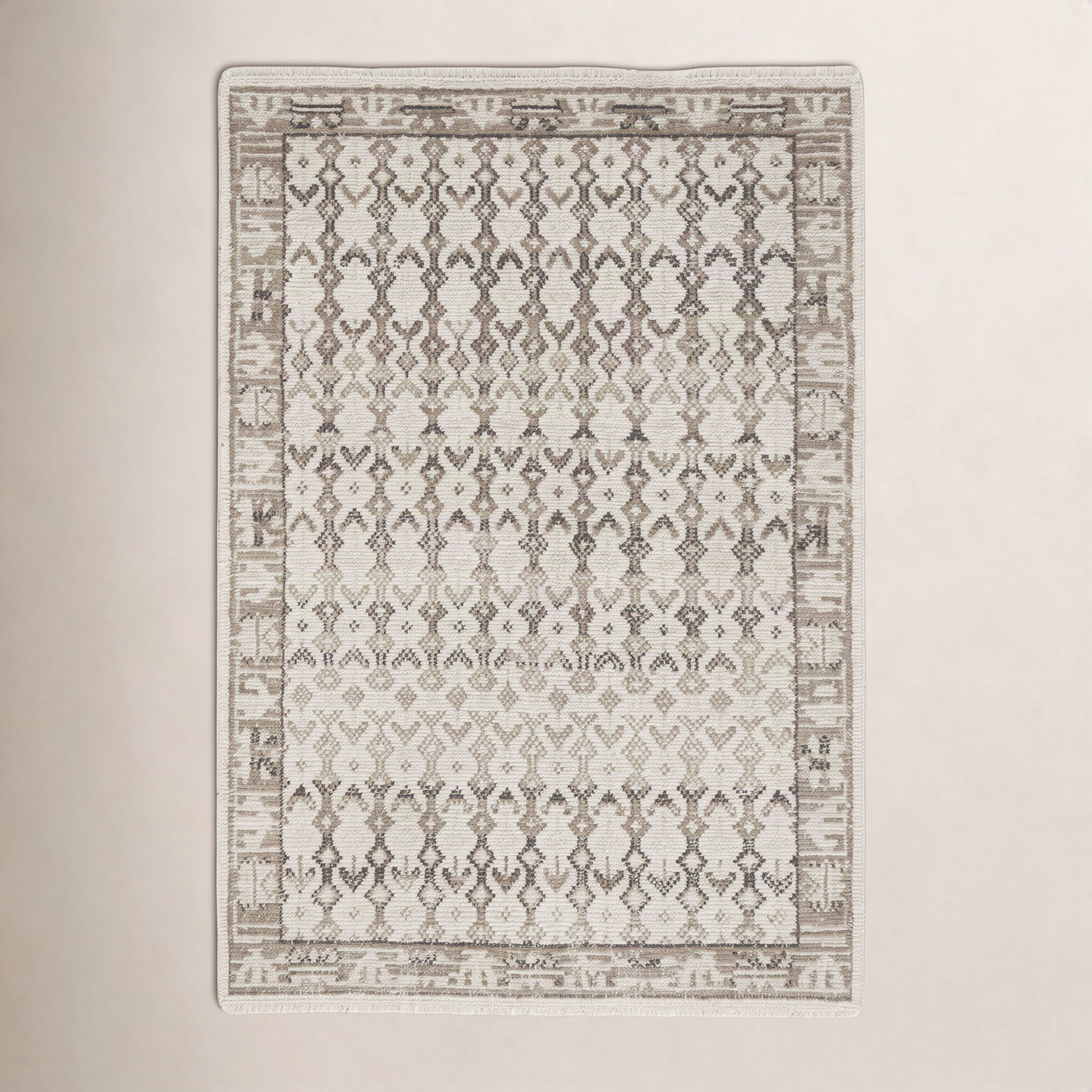 Lennex Hand-Knotted Geometric Wool Rug, Rectangle 8' x 10'