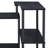 Black Office Desk With Bookshelf-618334729