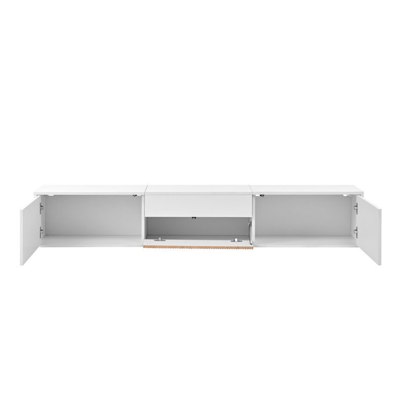 Unfinished TV Stand for TVs up to 70" with Fireplace Included