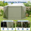 One-Push Setup Gazebo Screen Tent with 6 Wind Panels, Full Mesh Walls-132031271