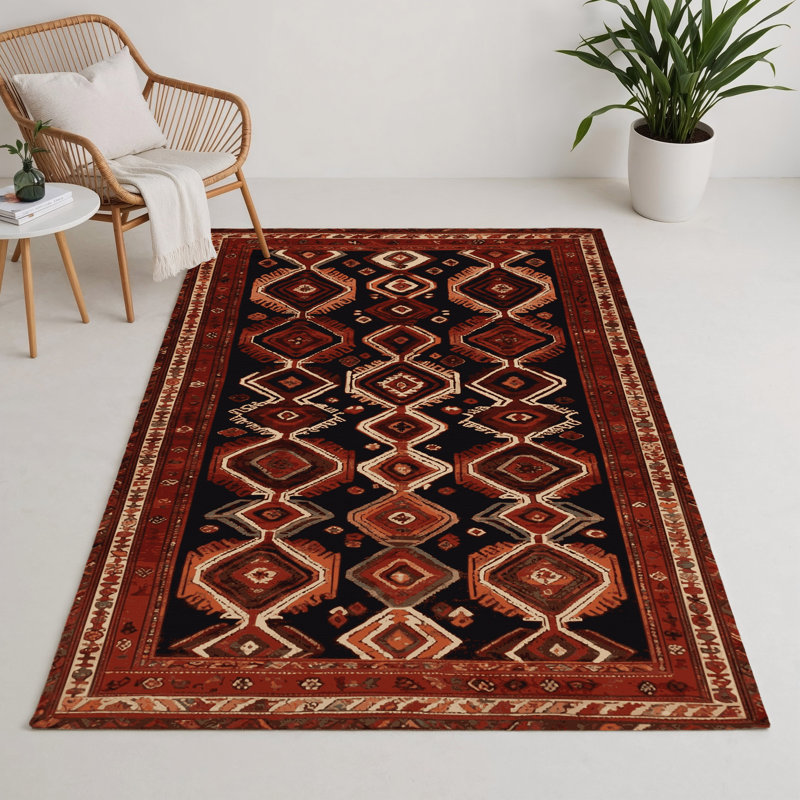 Turkish Brown Indoor and Outdoor Area Rug, Rectangle 9' x 12'