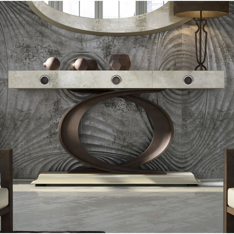 Console Table, High Gloss, 31.5" H x 39.5" W x 15.75" D